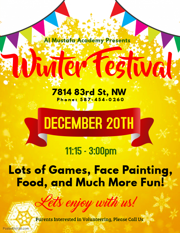 Winter Festival Al Mustafa Academy